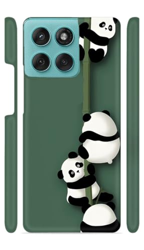Image of Cute Panda Green Designer Printed Hard Back Cover for Motorola Edge 60 Fusion 5G Attractive and Uniquely Crafted Smartphone Case