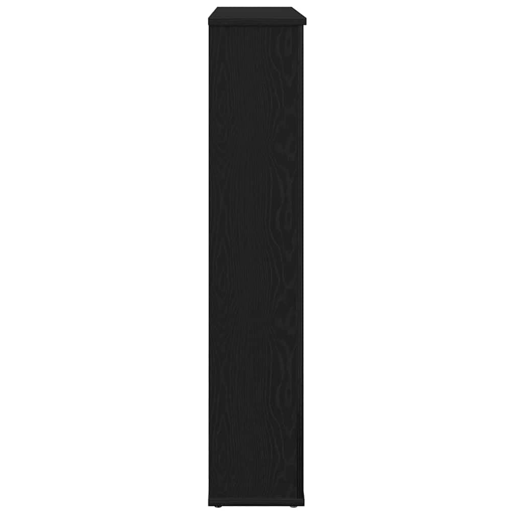 Kaminumrandung Schwarz Eichen-Optik Holzwerkstoff 100x20x100 cm Kaminsims Kaminzubehör Ofenzubehör für Wohnzimmer Haus Sicherheit und Dekoration