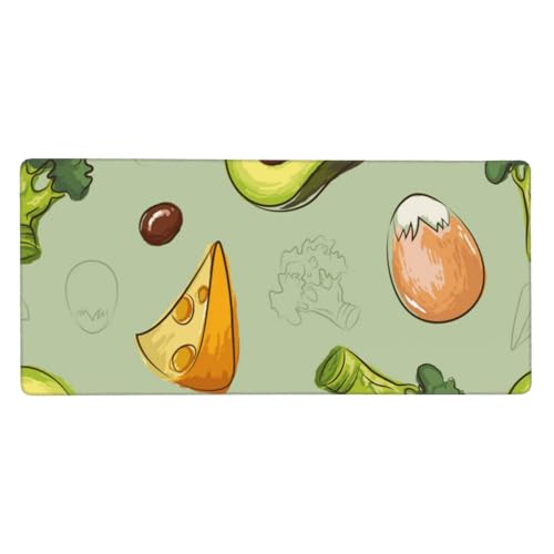 Tapis de souris grand format fini les tapis qui glissent avec le caoutchouc