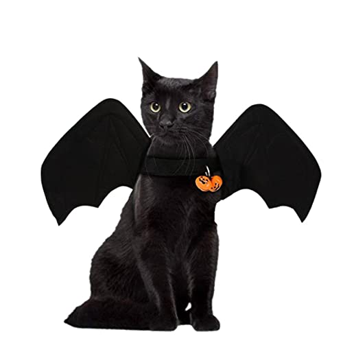 Disfraz de alas de murciélago para perros y gatos Halloween 3 piezas miniatura 2