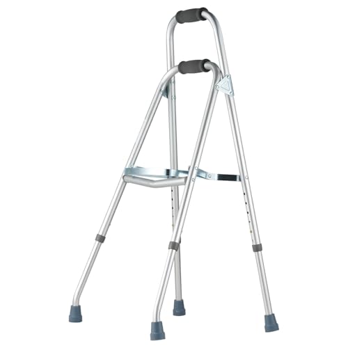 HappyBuy Folding Hemi Walker - One Arm 6-Level Adjustable Height Lightweight Aluminum for Seniors Elderly Handicapped Disabled Up to 350LBS
