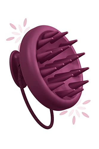 Image of CARESMITH Bloom Scalp Massager | All Silicone Body with Super Soft Bristles | Hair Massager for Hair Growth | Head Massager Comb | Shampoo Brush