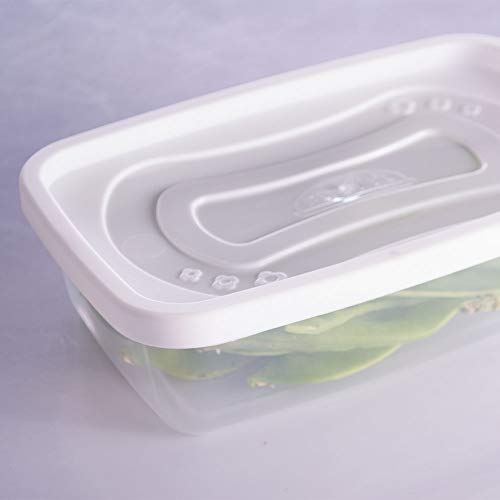 Pote Retangular Plasútil Branco 620ml