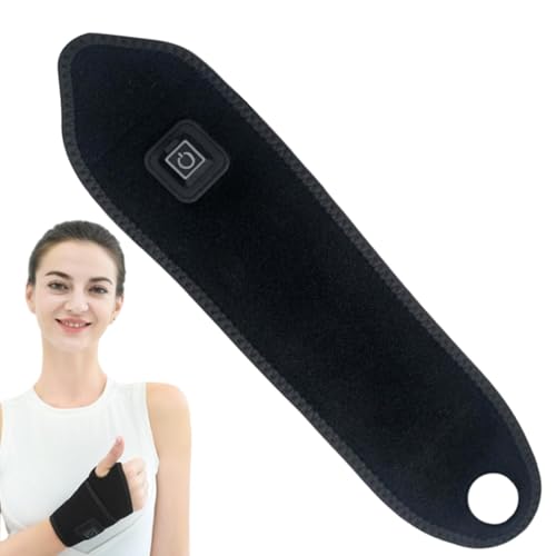 Almohadilla térmica de muñeca, almohadilla térmica para manos, calentadores de muñeca ajustables, bandas de muñeca cálidas para molestias, soporte de calefacción eléctrica, protector de muñeca para