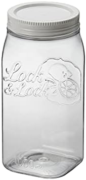 Lock & Lock 1 Litre Door Pocket Canister, 8.5 x 8.5 x 18.5 cm