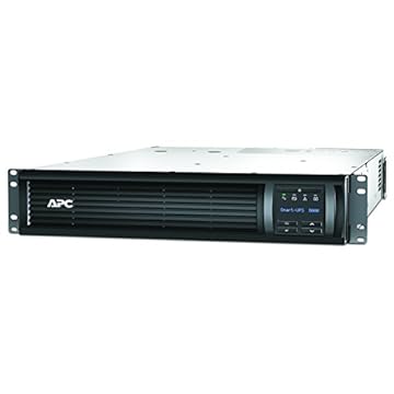 APC 3000VA Smart UPS com SmartConnect, Smt3000Rm2UC Rack Mount UPS Backup de bateria, Sinewave, AVR, 120V, Linha Interativa Ininterrupta Fonte de Fonte de Alimentação Preto