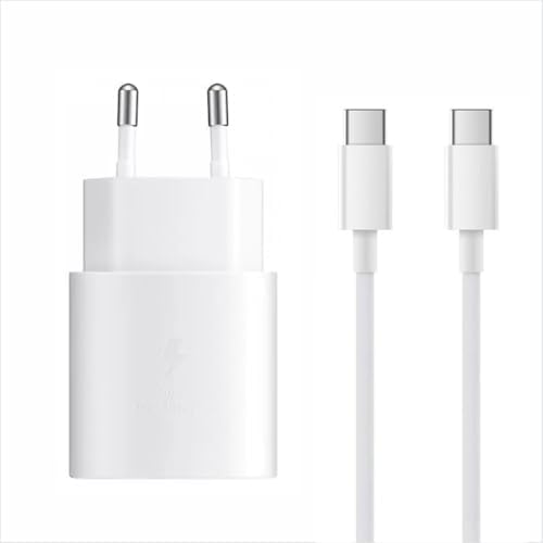 CARREGADOR TIPO C SUPER FAST CHARG TURBO 25 W BRANCO PARA SAMSUNG...