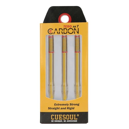 CUESOUL TERO AK7 Carbon Dart Shafts/Stem Built-in Spring Telescopic,Set of 3 pcs