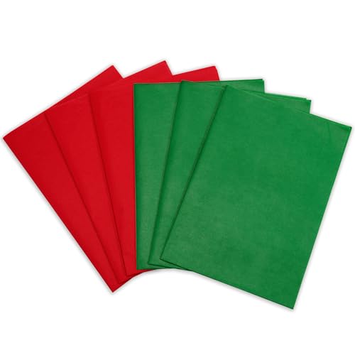 36 Sheets Red and Green Tissue Paper for Gift Bags 20 x 14 Christmas Tissue Paper for Birthday Party Holiday Decoration DIY Craft