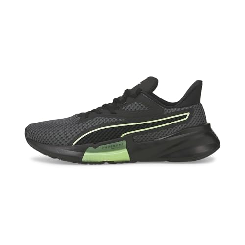 Image of Puma Men's Pwrframe Gymnastics Shoes, Puma Black Fizzy Lime, 10 US