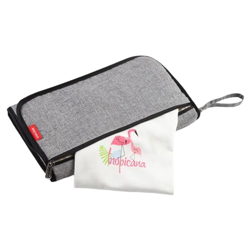 ポータブルおむつ替えマット | 防水おむつ収納バッグ コンパクト ポータブル お着替えパッド 公園 ショッピング モール レストラン 旅行 キャンプ用