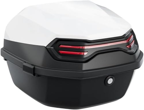 Danussi大容量のオートバイ用リアボックストップボックス自転車ボックス、取り外し可能、モペット、電気自動車、スクーターに適しており、フルフェイスヘルメットを収納できます (I)