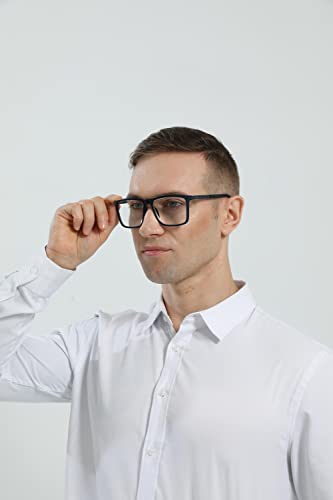 KoKoBin Reading Glasses Anti-Blue Light for Men and Women Blue Light Filter Computer Reading Aid Spring Hinge Metal Full Screen Glasses - Image 3
