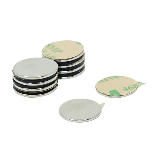 Klebstoff N42 Neodym - Magnet Für Kunst, Handwerk, Modellherstellung, Diy, Hobbys - 15mm Durchmesser x 1mm - 1,1kg Zug - Süd - Pack von 10 Klebstoff N42 Neodym - Magnet Für Kunst, Handwerk, Modellherstellung, Diy, Hobbys - 15mm Durchmesser x 1mm - 1,1kg Zug - Süd - Pack von 10