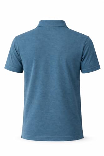 Image of Men's Polo T-Shirt | Breathable, Moisture-Wicking, Soft & Lightweight | Regular Fit Casual & Travel Wear