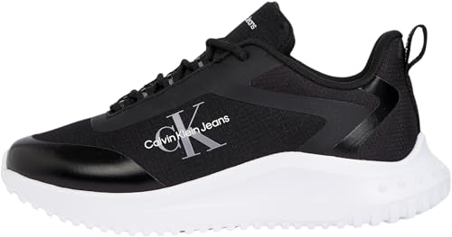 Calvin Klein Damen Runner Sneaker Eva Low Lace Mix Sportlich, Schwarz (Ck Black), 39