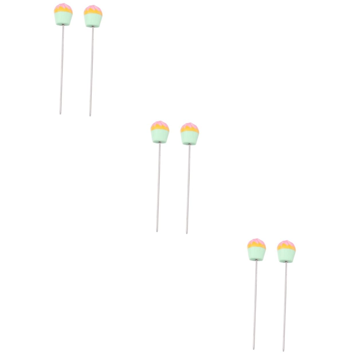 Ciieeo 3sets Stainless Steel Cake Tester Baking Tool Easy to Wash Chic Design Perfect for Baking 2pcs*3