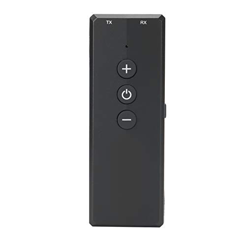 Leftwei Bluetooth 5.0 Transmisor Receptor Adaptador de Inalámbrico Diseño Portátil Compacto para TV PC Coche ABS Negro 1 Unidad