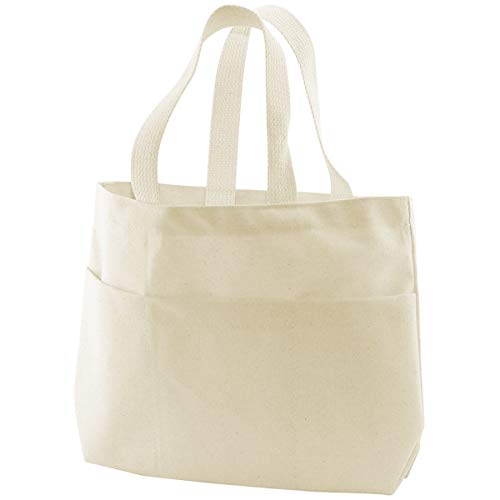 Canvas Small Pocket Tote Bag 9