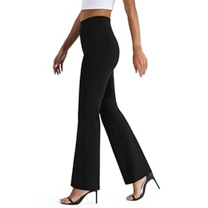AFITNE Women’s Yoga Dress Pants High Waist Pull On Work Pants 2025 Stretchy Office Casual Slacks
