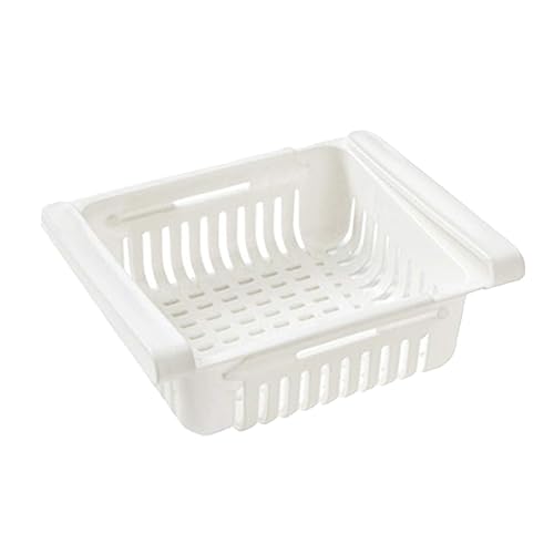 Cabilock 2 Piezas Caja de almacenaje compartimientos del refrigerador contenedores de nevera freezer organización frío contenedor para refrigerador Accesorios para el refrigerador Amarillo