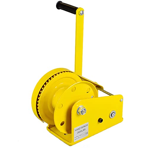 2-Wege-Handseilzug, selbstsichernd, manuell, 1179 kg, Handseilzugsystem für Lager, ideal für kleine C- und Blockgeräte