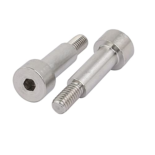 Sourcingmap 304 Stainless Steel Hex Socket Shoulder Bolt 8mm Shoulder Dia 20mm Shoulder Length M6 Thread 5pcs - Image 2