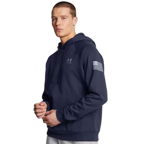 Under Armour Men's Freedom Flag Hoodie, (410) Midnight Navy / / Steel, X-Large4