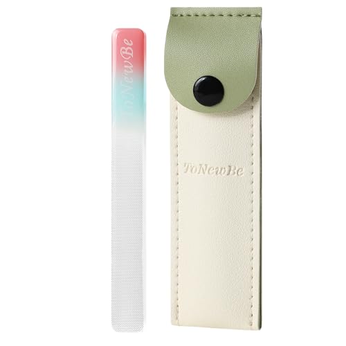 Nano Glass Nail Shiner Kit 3-in-1 Manicure Tool-Nail Buffer for Shaping Buffing and Polishing Natural Nails Fine Crystal Nail Files Gifts for Women Stocking Stuffers