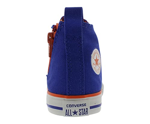Converse Chuck Taylor Side Zip Hi Infant/Toddler Shoes Size 3, Color: Blue/Oramge3