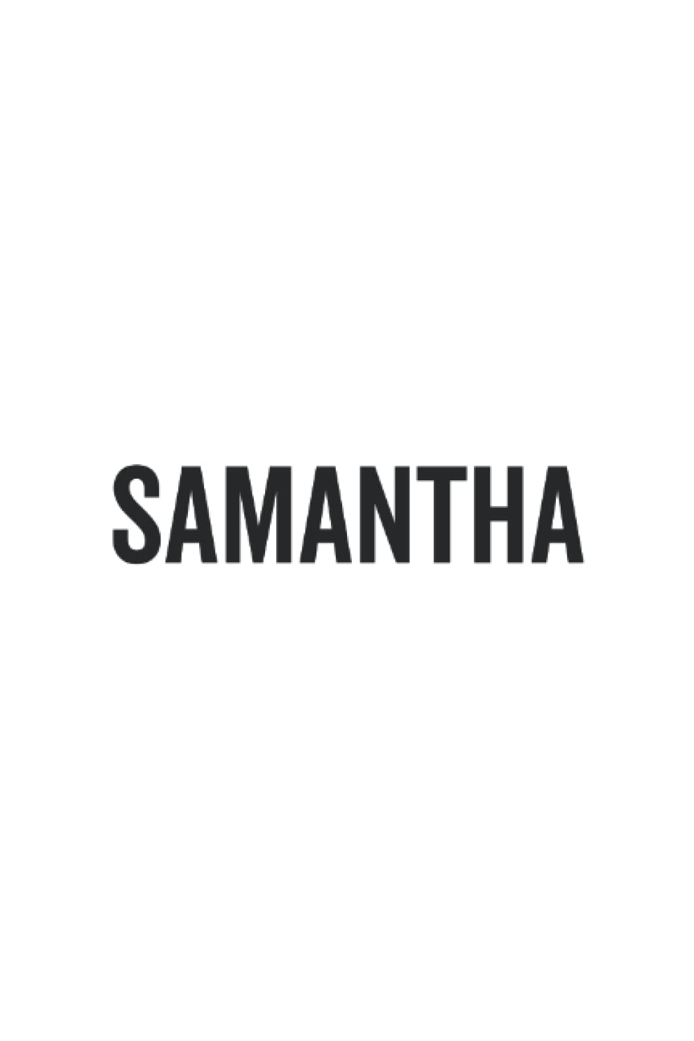 Samantha: Lined Journal, 120 Pages, 6 x 9, Soft Cover, Matte Finish