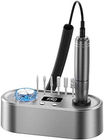 Electric Nail Drill Machine, 40000RPM Professional Efile Nail Drill Kit, Electric Nail File for Acrylic Nails Gel Nails, Toenail Grinder Manicure Pedicure Polishing Shape for Home Salon Use by JOEOEN