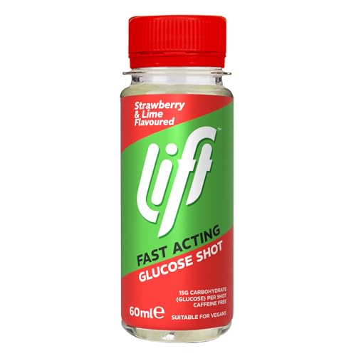 Lift Fast-Acting Glucose Energy Juice Shots Strawberry & Lime 12 Pack of 60 ml Bottles