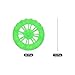 MECCANIXITY 30pcs Toy Car Tires 30mm OD, 8mm Thick, RC Model Car Wheels with 2mm OD x 100mm Long Shaft for Craft Project Hobby, Green