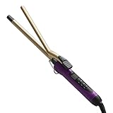 MELYDO 1/2 Inch Small Curling Wand for Short & Long Hair, Half Inch Curling Wand with Ceramic Barrel, Adjustable Temperature, Includes Heat Resistant Glove