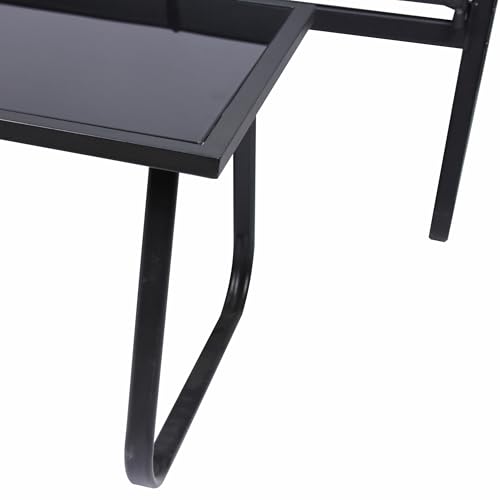 Nexos Trading Astoria Sitzgarnitur Gartengarnitur 1 Bank 2 Stühle 1 Glastisch Garten-Set – Farbe: grau -Gartenmöbel-Set Balkonset Terrassenmöbel Sitzgruppe – Bild 3