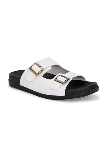 Image of San Frissco Men's Sandals with Open Toe Strap Slip On Chappal | Perfect Fit for Summer and Rainy Season Easy to Walk Slipper for Festive Occasion | Stylish Lightweight Trendy Floaters