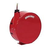 Reelcraft 7650 ELP Heavy Duty Enclosed Spring Retractable Hose Reel, 3/8' x 50', 300 Psi, Air/Water Hose Included