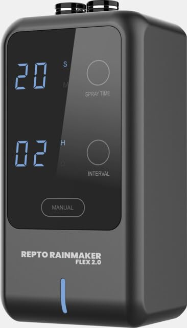 NEBULIZZATORE Automatico per TERRARI - Rain Maker Flex 2.0 - rettili, Anfibi, paludari. (NEBULIZZATORE Rainmaker) | Nebulizzatore automatico per nebulizzare paludari e terrari