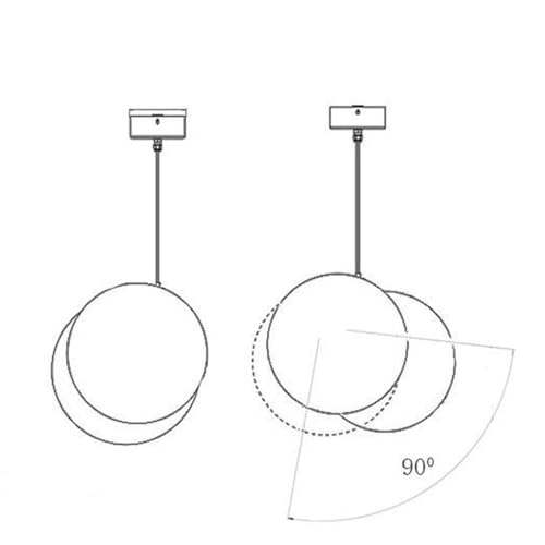 Lámpara de techo LED moderna de 10W ajustable para pasillo y entrada blanca 8