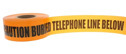 Ruban adhésif indétectable de signalisation souterraine Ideal 42-103 orange - 2