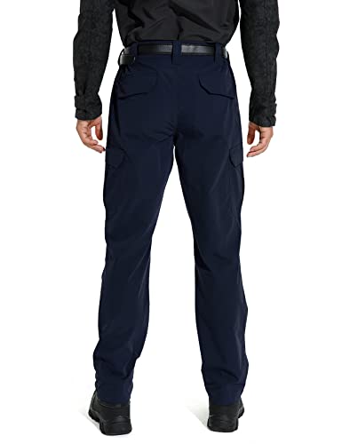 KFUBUO Men's Lightweight Ripstop Tactical Cargo Pants, Water Resistant Hiking Work Pants Relaxed Fit Black2