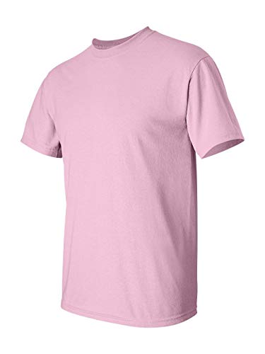 T-shirt en coton Gildan 2000 rose M vêtement uni pastel pour homme et femme