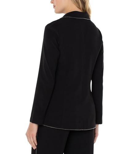 Liverpool Women's Shawl Collar Blazer with Chain Trim2