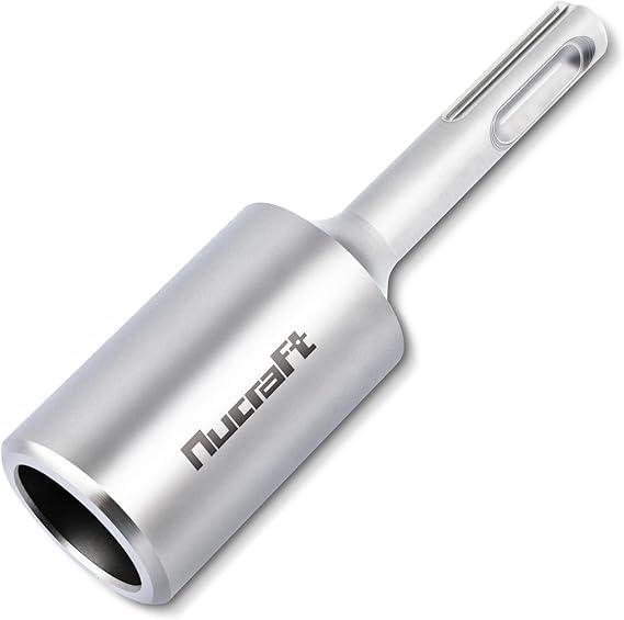 Nucraft SDS PLUS Indriver de clavo de tierra profesional para insertar tierra profunda, 100 x 28 mm, diámetro interior 20,5 mm