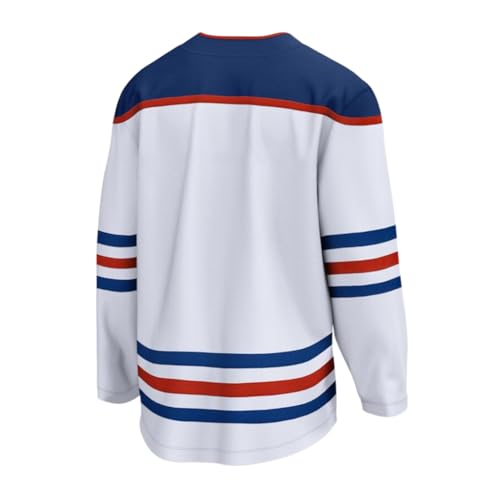 La Mejor Selección de Ropa de Hockey sobre hierba para Hombre más recomendados. 39 Jersey de hockey alternativo personalizado para hombre, manga larga cosida, Blanco, X-Large