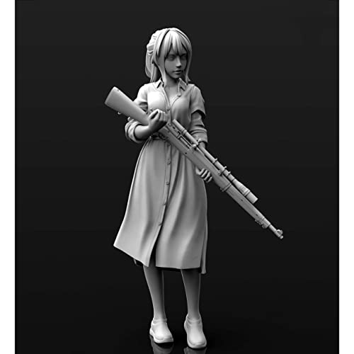 Figura modelo de resina 1/24 sin armar sin pintar