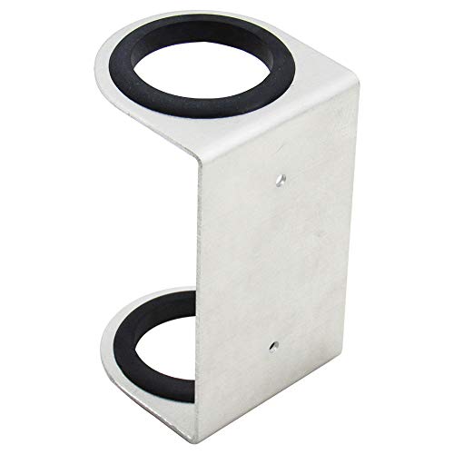 Pit Posse 460 Flashlight Hanger Holder Wall Mount - Made In Usa - Garage Enclosed Race Trailer Automotive Mechanics Shop Storage Organizer Aluminum (Silver) #TOP4
