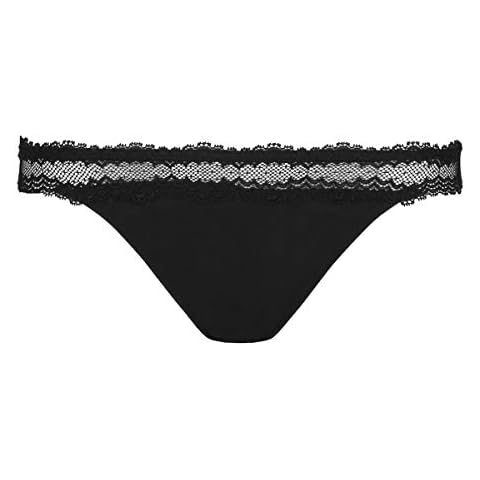 Simone Perele Women's Confiance Sheer Brazilian-Cut Tanga Thong Panties, Black, L Cover