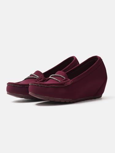 Image of JM LOOKS Women's Chain Loafers | Stylish & Comfortable Slip-On Flats for Women & Girls